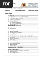 Call Centre Operation Guidelines