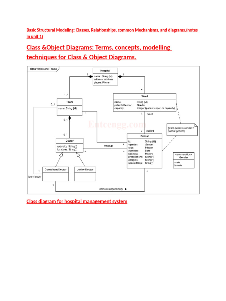 UML Class and Object Diagrams Guide | PDF | Class (Computer Programming ...