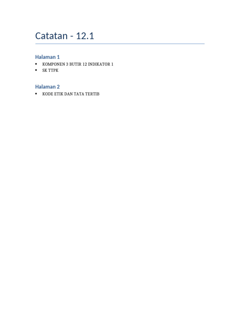 12.1 Catatan | PDF