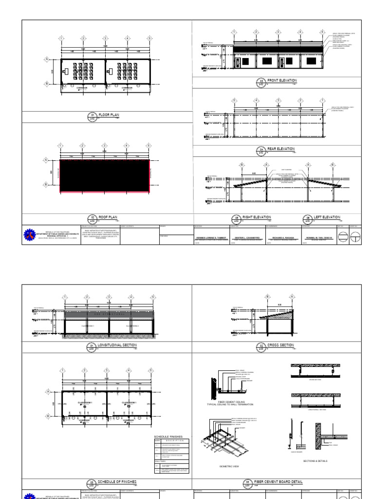 Multi-Purpose Building Plans | PDF | Tile | Architectural Elements