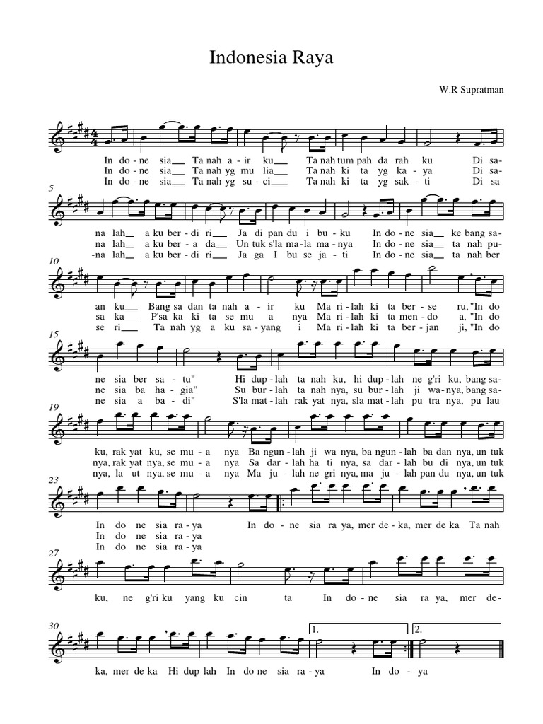 Indonesia Raya | PDF