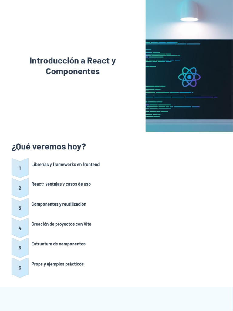 Introducción a React y Componentes | PDF | Modelo de objeto de ...
