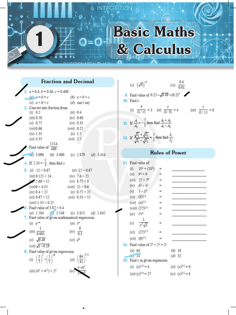 Solving Fractions and Decimals | PDF | Mathematics | Arithmetic