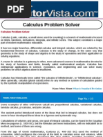 Calculus Problem Solver