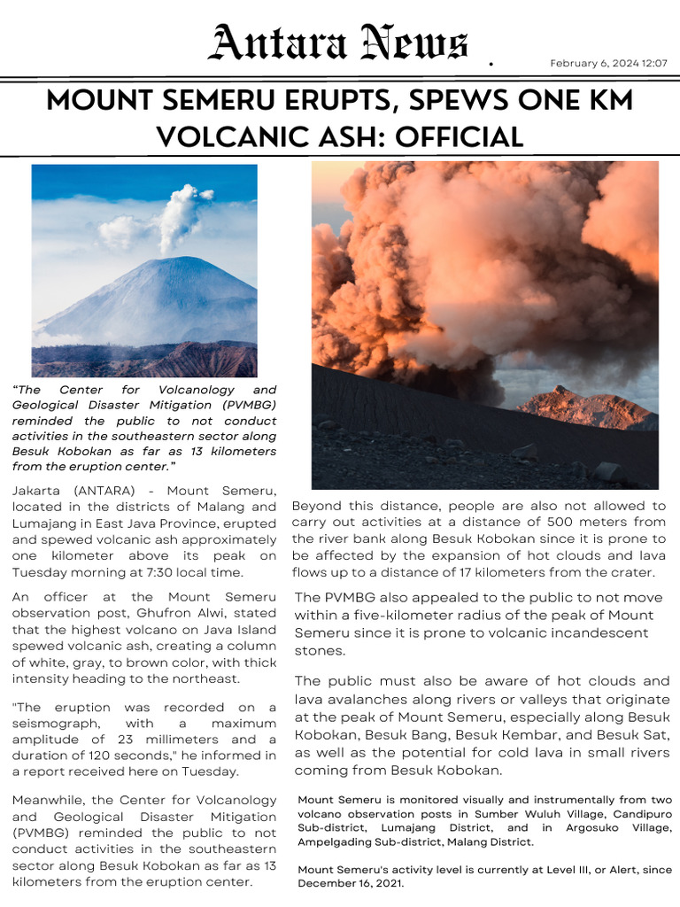 White and Black Professional Magazine Cover | PDF | Volcano | Volcanology