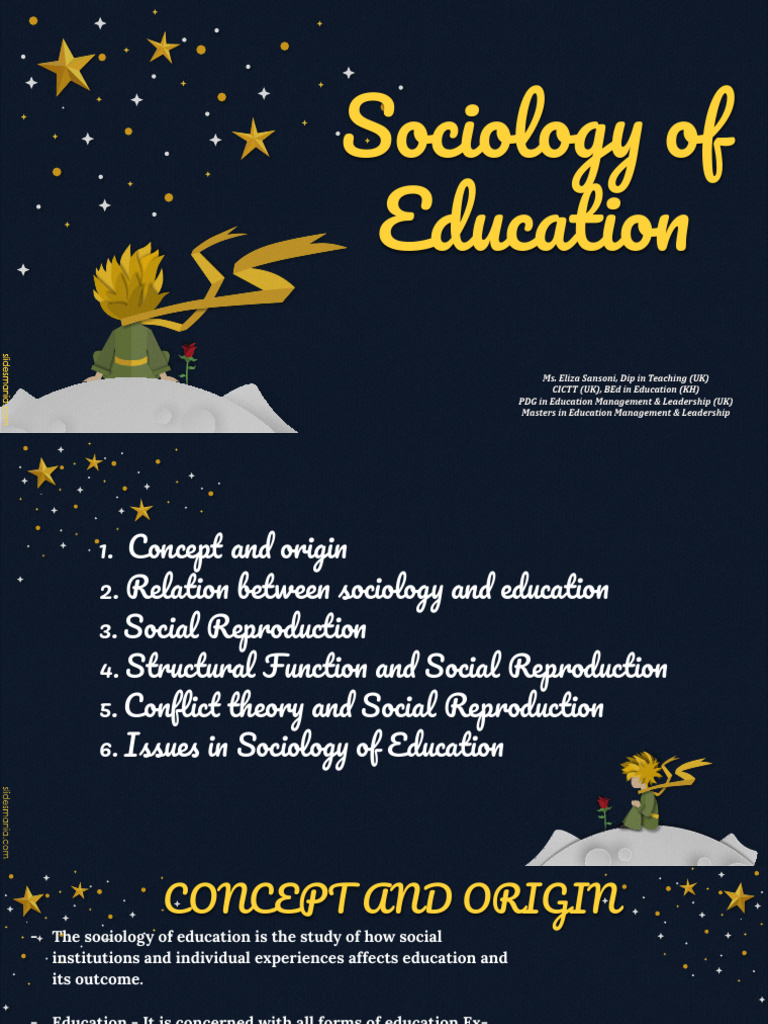 Sociology of Education: Key Concepts Explained | PDF | Sociology | Society