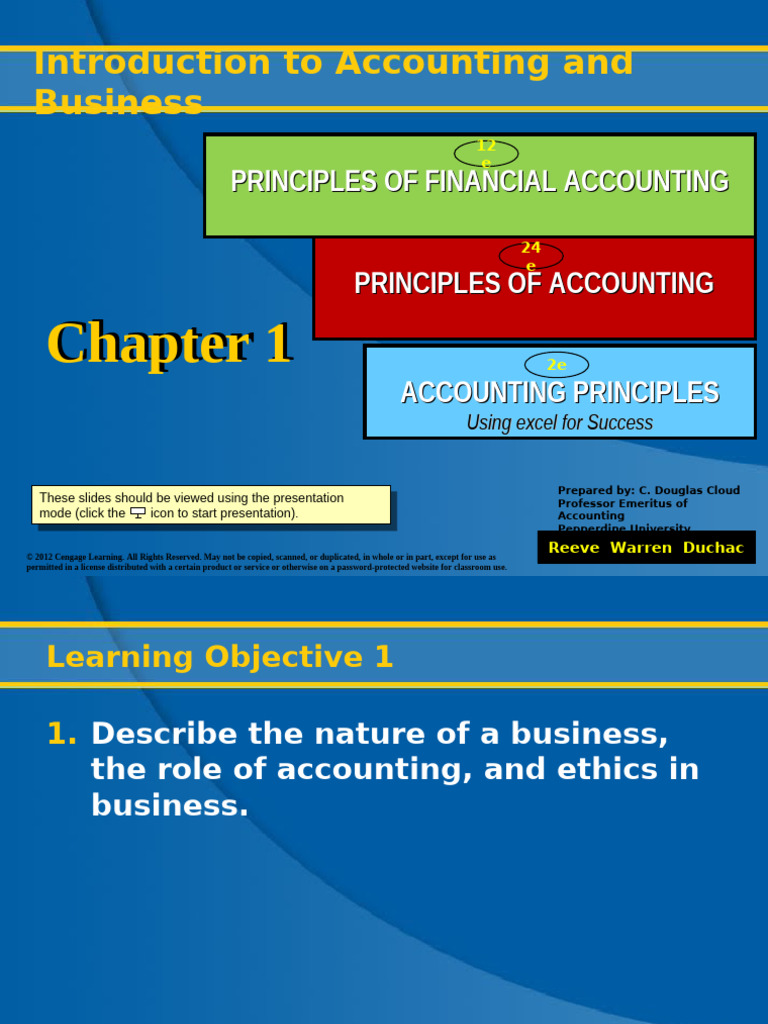 Introduction to Accounting Principles | PDF | Generally Accepted ...
