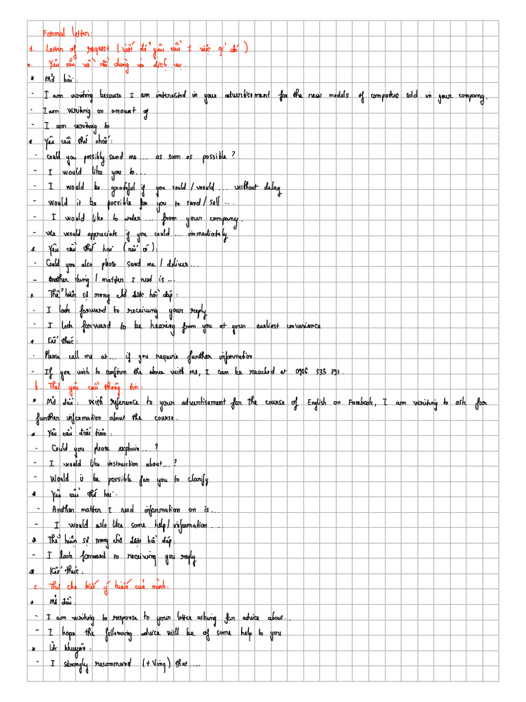 Formal Letter Writing Task 1 | PDF