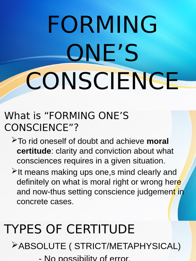 FORMING ONE Consciences | PDF