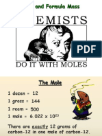 Moles Formula Mass Avogadro's Number Calculate Percentage Composition