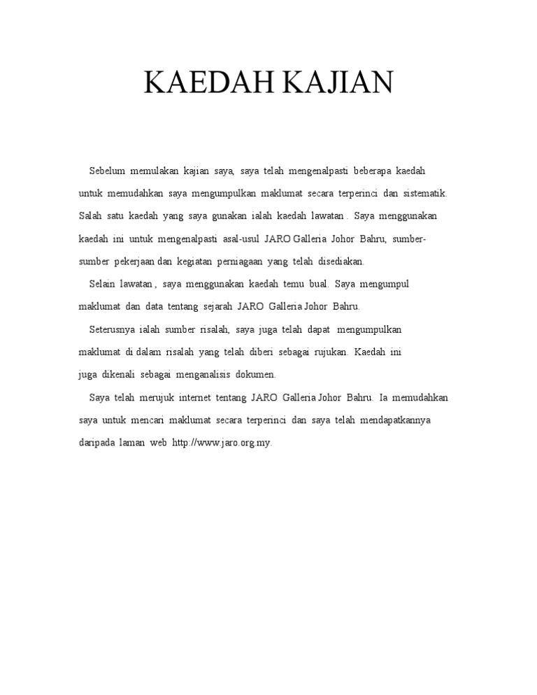 Kaedah Kajian Pdf