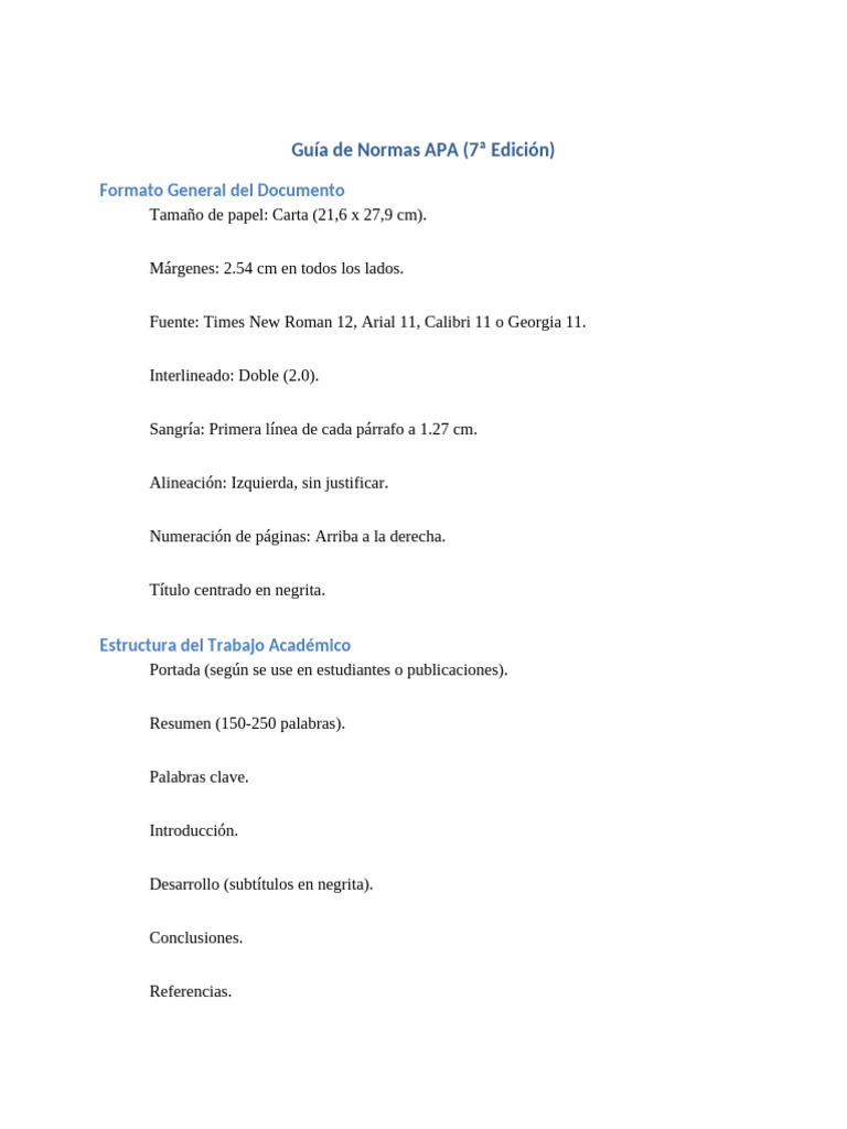 Normas APA 7ª Edición: Guía Completa | PDF