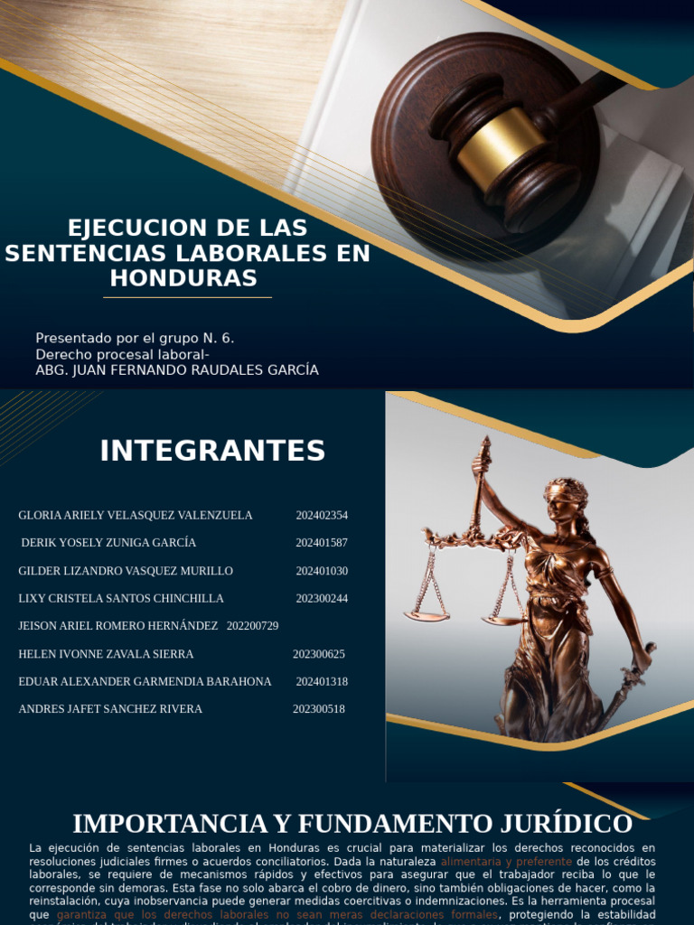 Ejecución de Sentencias Laborales en Honduras | PDF | Apelación ...