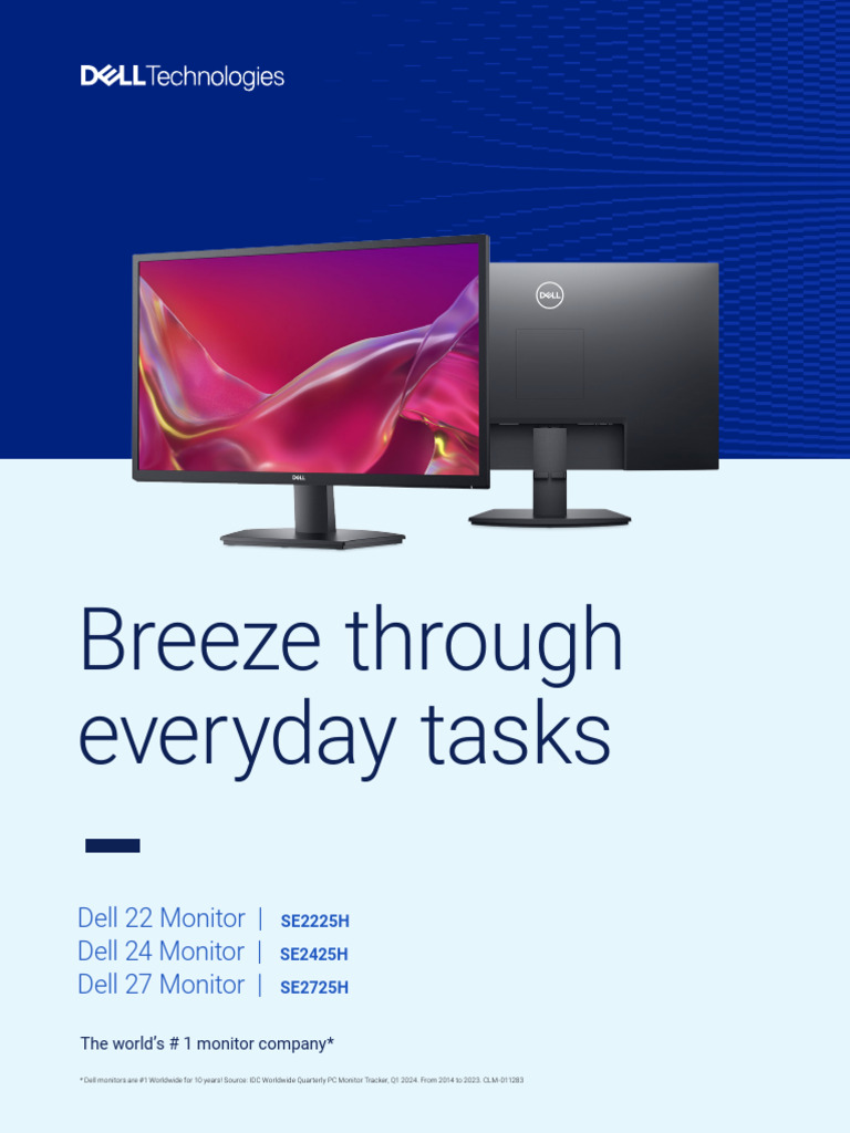 Dell SE Series Monitor Datasheets | PDF | Computer Monitor | Hdmi