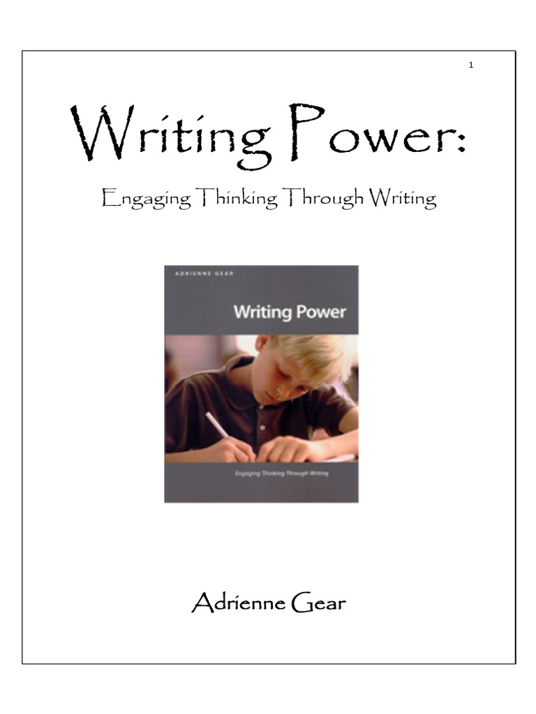 Writing Power: Engaging Students' Thinking | PDF | Human Communication
