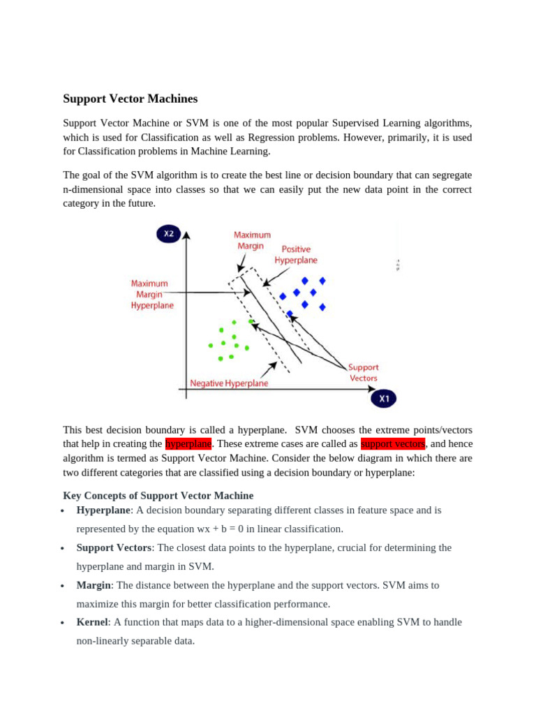 Types of SVM Kernels Explained | PDF | Support Vector Machine | Applied ...