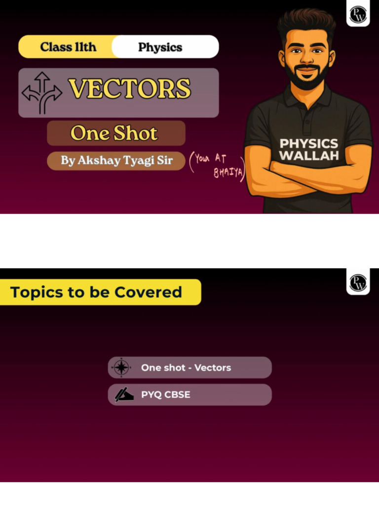 Vectors Class 11th Uday.. | PDF