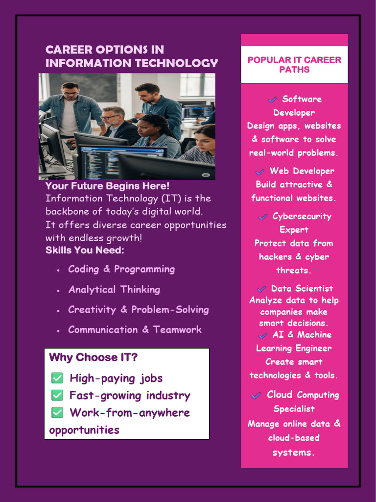 Top IT Career Paths for Future Success | PDF