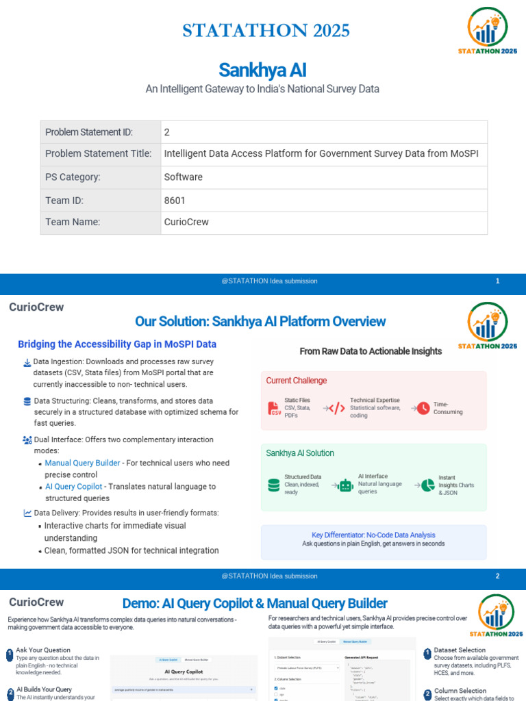 Statathon 2025 Results Overview | PDF | Data | Databases