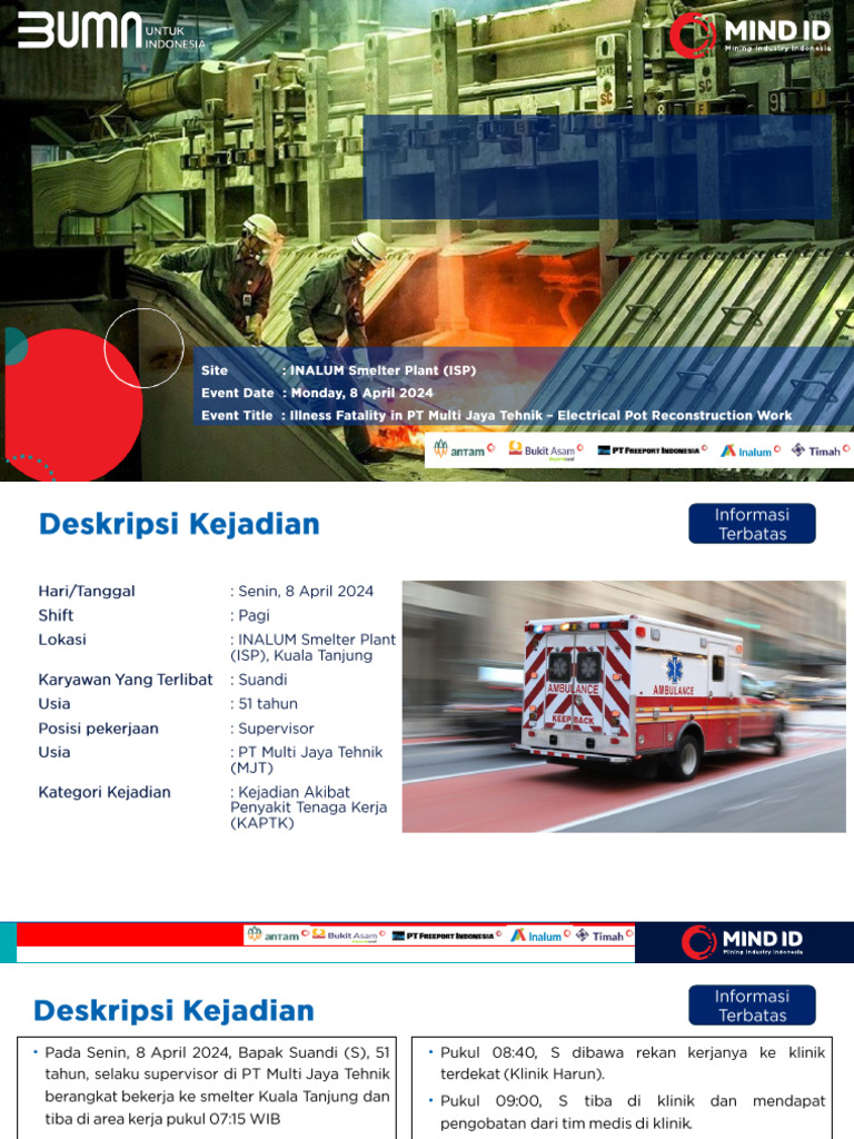 Ohs Alert - Kaptk - Inalum | PDF