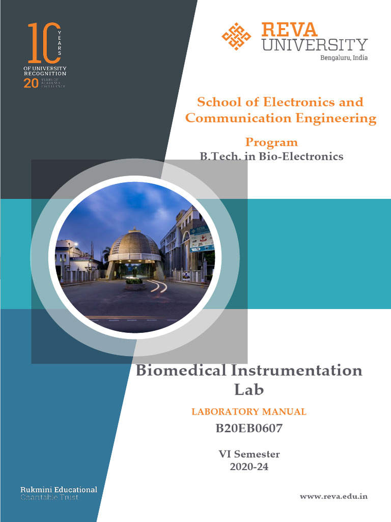 Biomedical Instrumentation Lab Manual | PDF | Engineering | Blood Pressure