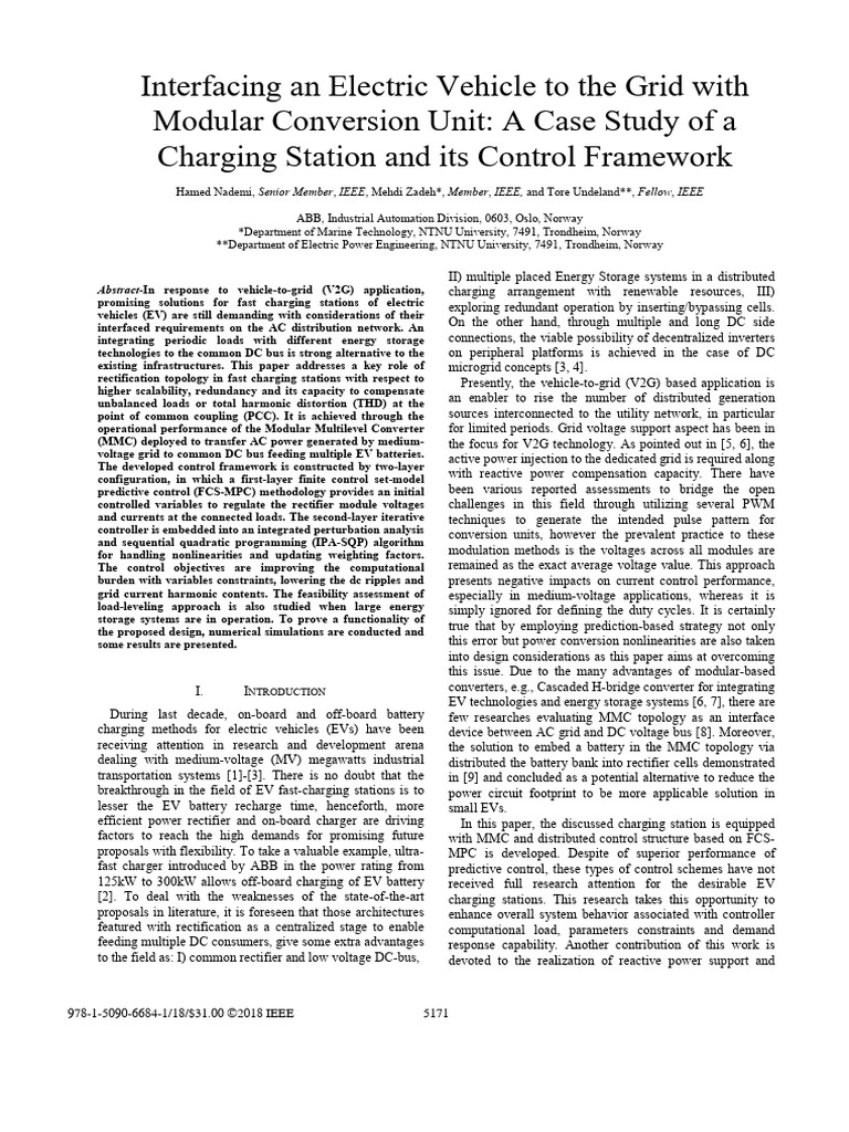V2G Fast Charging Station Control Design | PDF | Rectifier | Battery ...