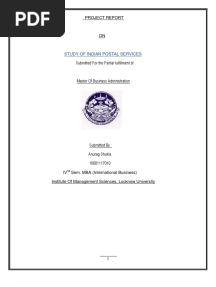 Project Report - Post Office