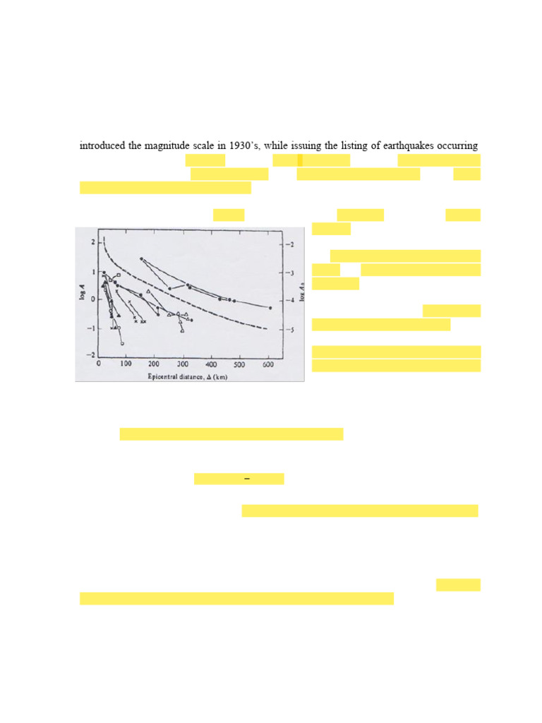Lectures2 magnitude-Mw | PDF | Earthquakes | Geophysics