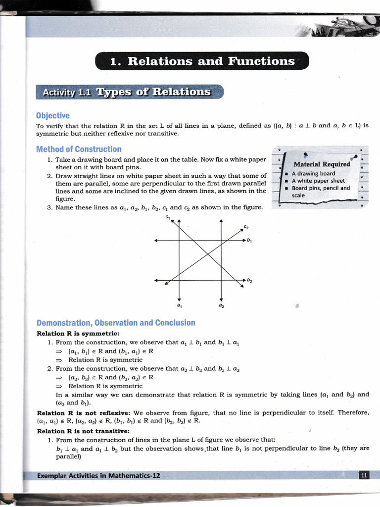 1.1 Relations and Functions | PDF