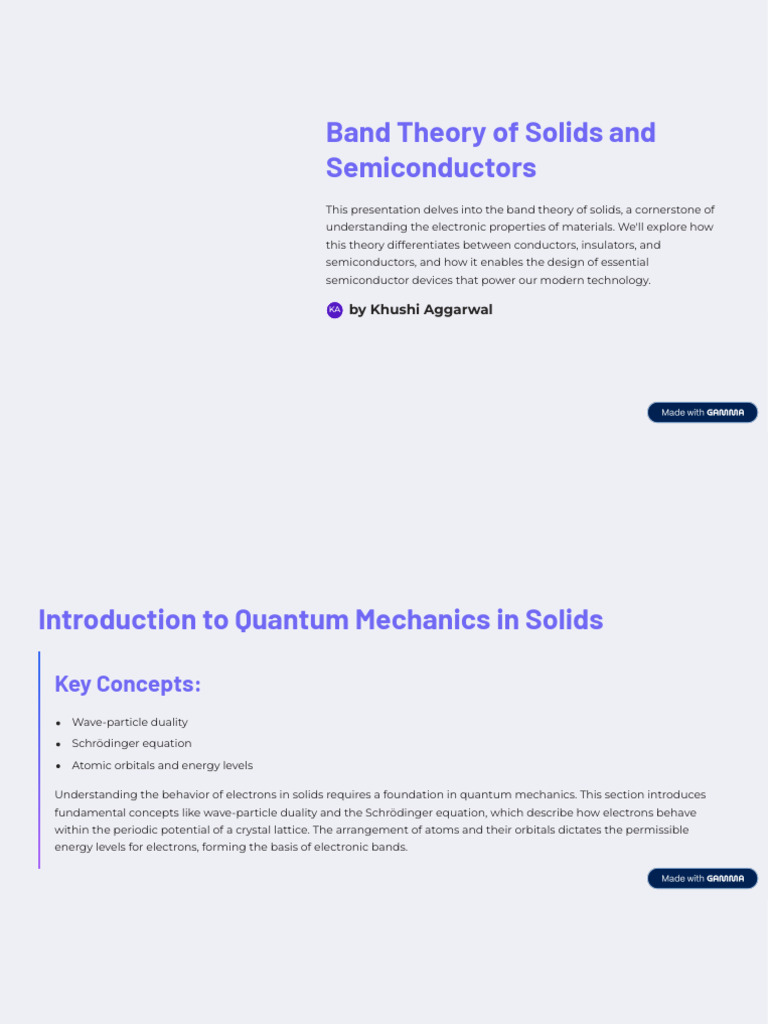 Band Theory and Semiconductor Basics | PDF | Doping (Semiconductor ...