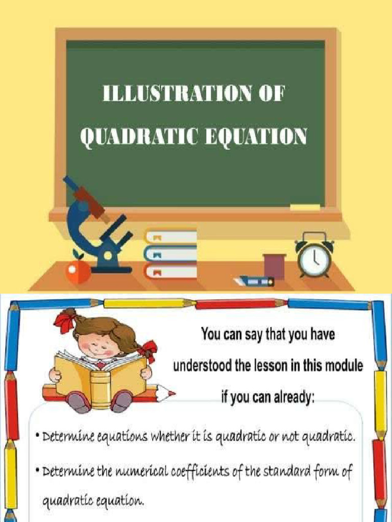 Illustration of Quadtratic Equation | PDF