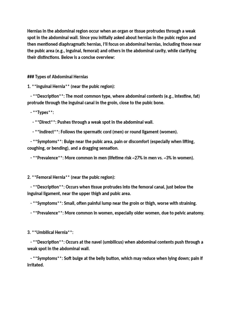Abdominal Hernias | PDF | Abdomen | Clinical Medicine