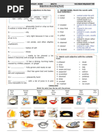 Sensory Word Bank for Food Evaluation | PDF | Taste | Food And Drink