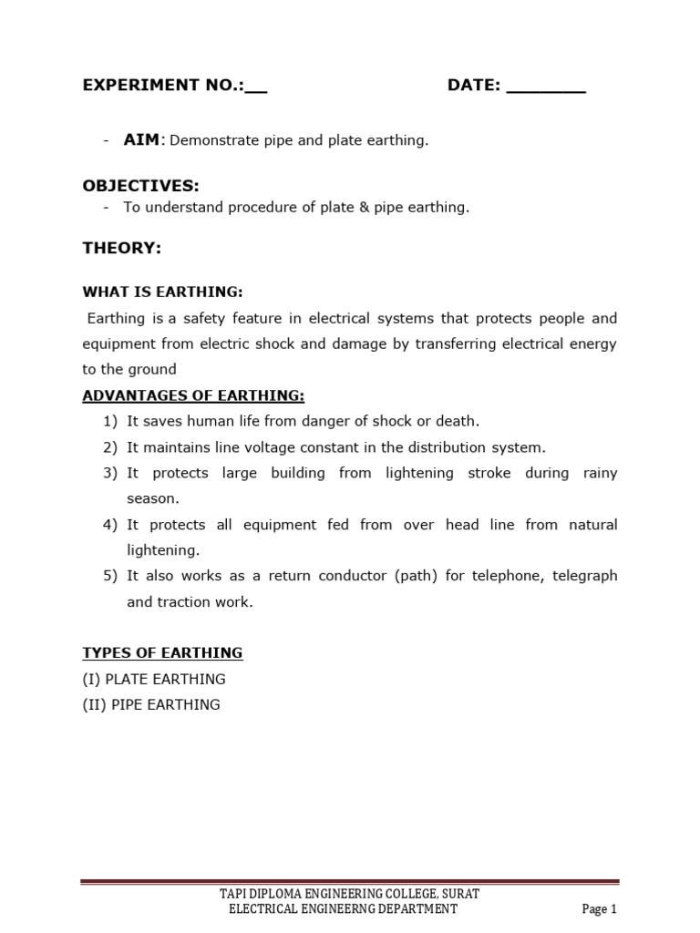11 Earthing | PDF | Electricity | Electrical Engineering