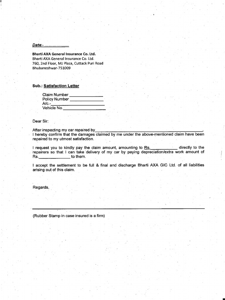 Satisfaction Voucher | PDF