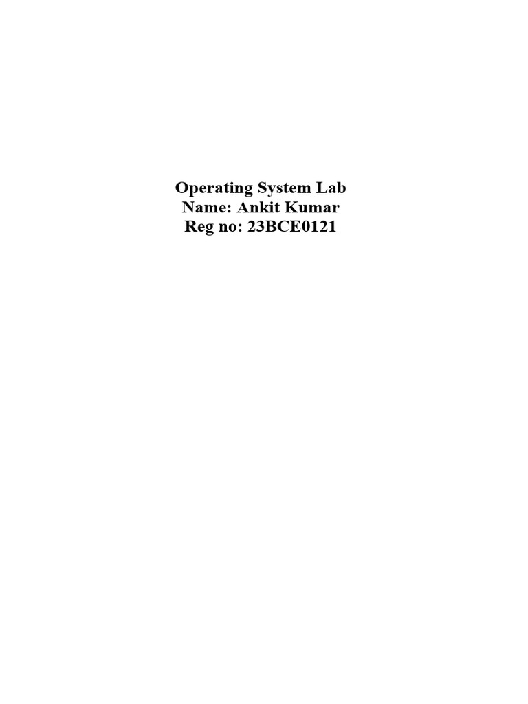 Ass 1 23BCE0121 | PDF | Computing | Software