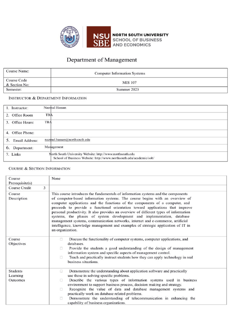 Mis 1 | PDF