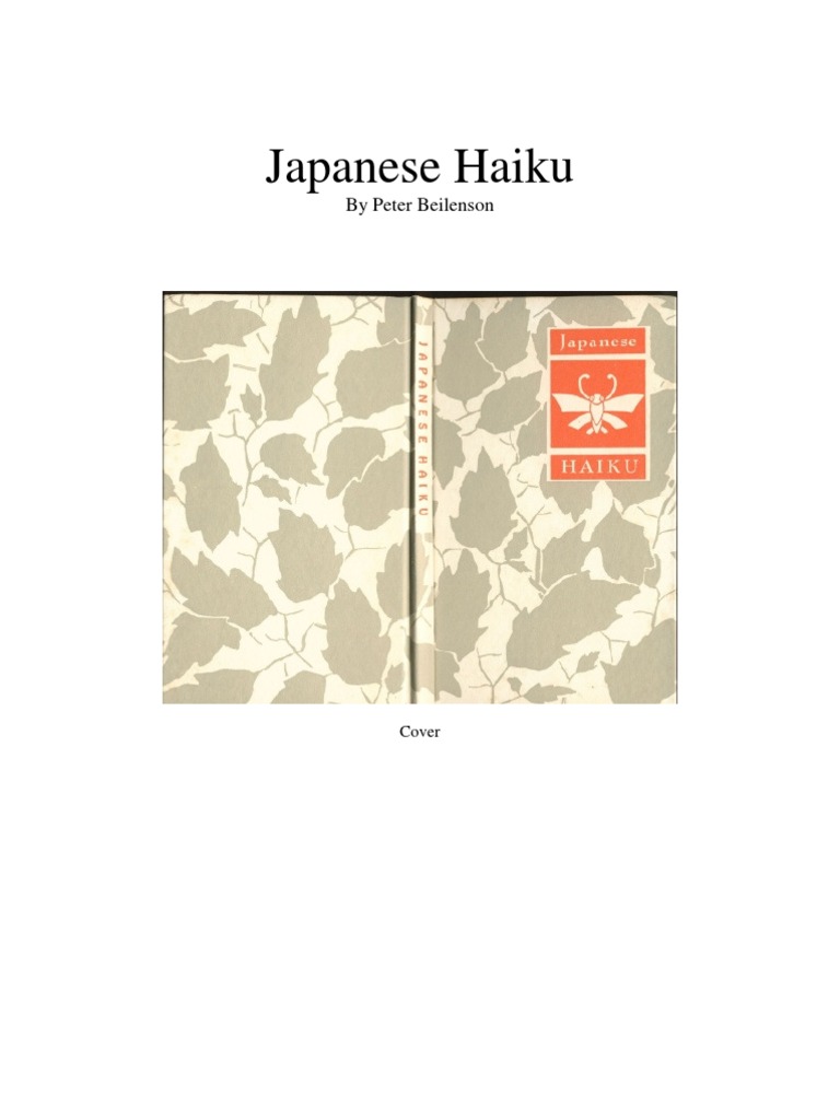 Japanese Haiku by Peter Beilenson | PDF | Haiku | Japanese