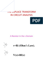 LAPLACE TRANSFORM CIRCUIT ANALYSIS