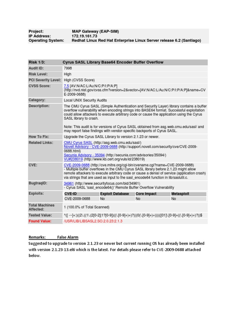 Vulnerabilities in Red Hat Linux Security | PDF | Transport Layer ...
