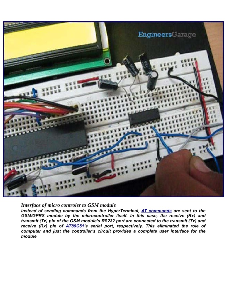 Microcontroller GSM Module Interface Guide | PDF | Teaching Methods ...