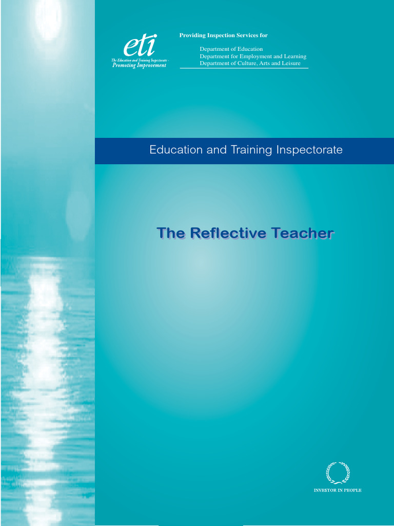 Reflective Teaching Evaluation Guide | PDF | Teachers | Evaluation