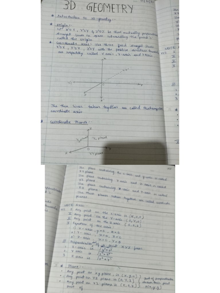 3d Geometry | PDF