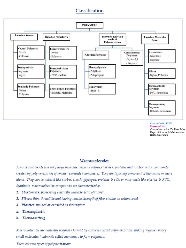 9) Macromolecules | PDF | Polymers | Polymerization