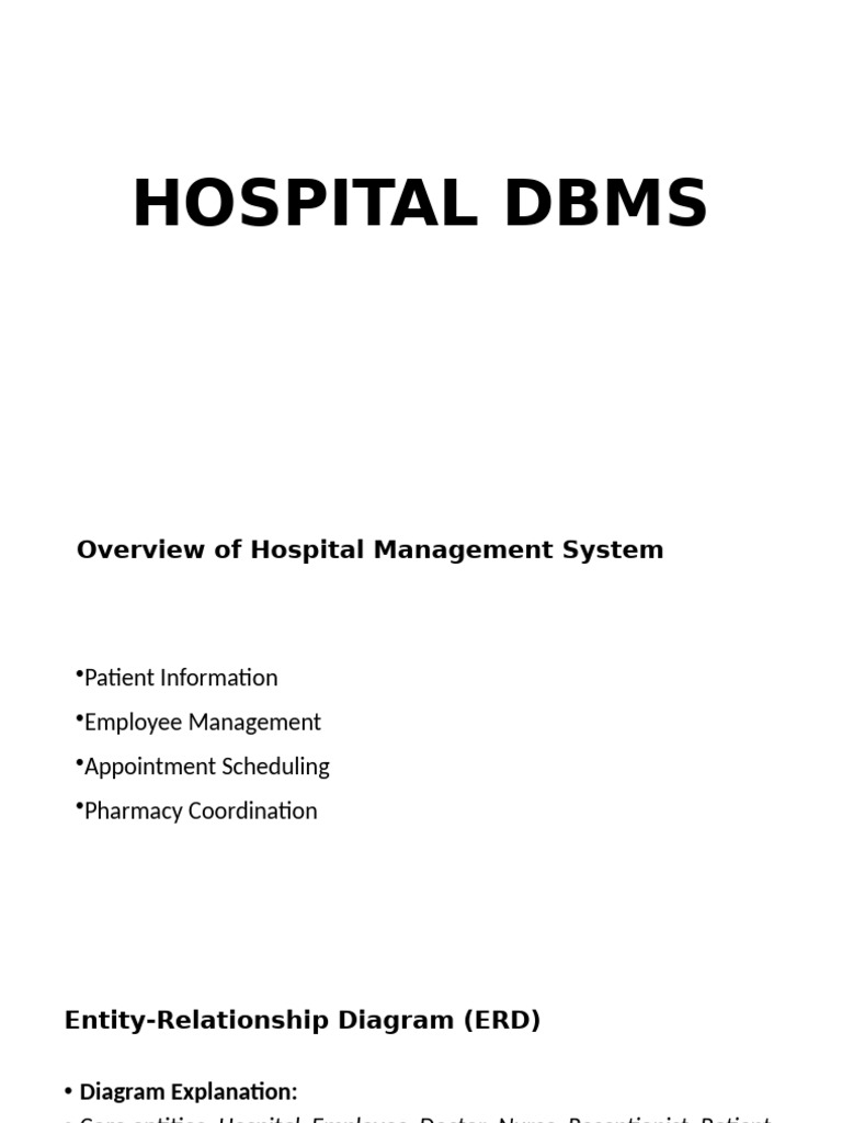 Hospital Management System Overview | PDF
