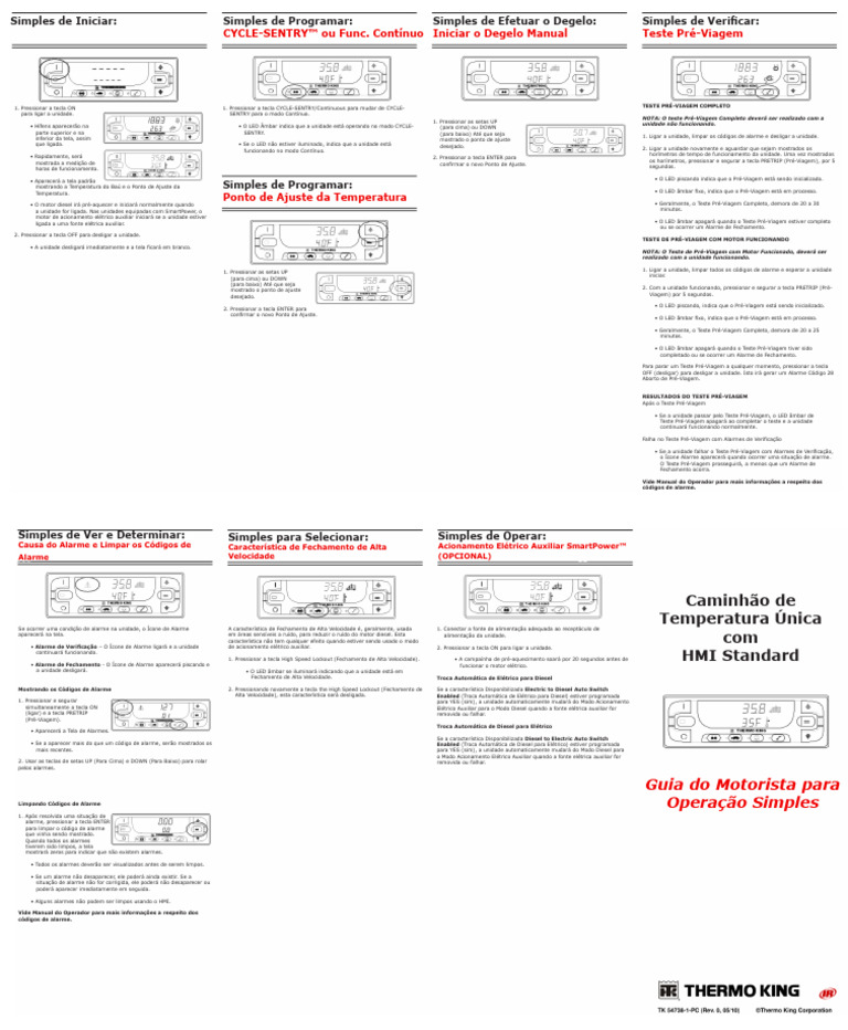 Guia de Operação do CYCLE-SENTRY™ | PDF | Motores
