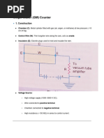 G.M. Counter: Principles and Applications | PDF | Radiation ...