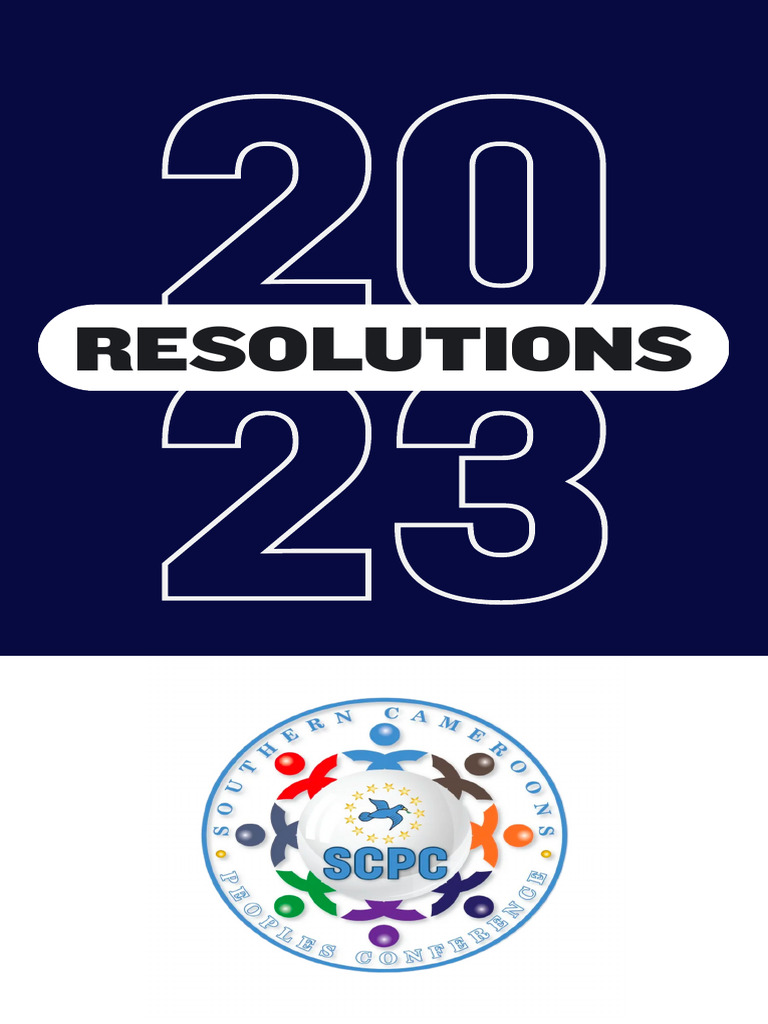 SCPC 2023 Resolutions for Southern Cameroons | PDF | Cameroon ...