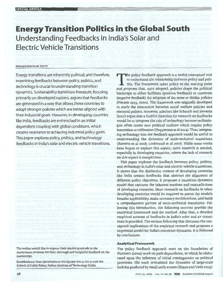 5 Energy Transition Politics in The Global South | PDF