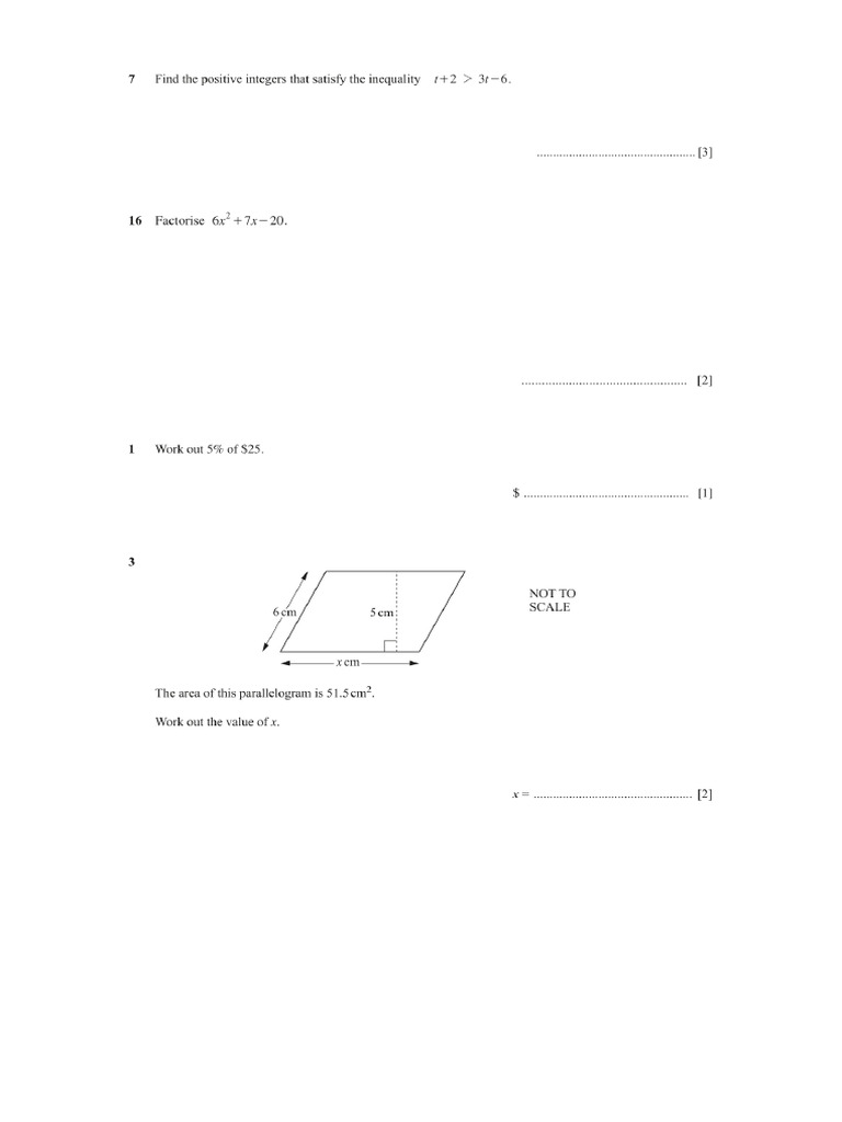 Igcse Extended Maths Questions 4 | PDF